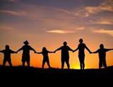 © 2010 Ashandra-Aah www.shamaniclightwork.com/pt/blog/ Shamanic people holding hands.